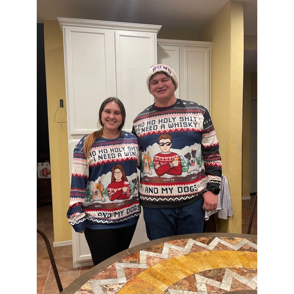 Christmas sweaters with our babies on them!