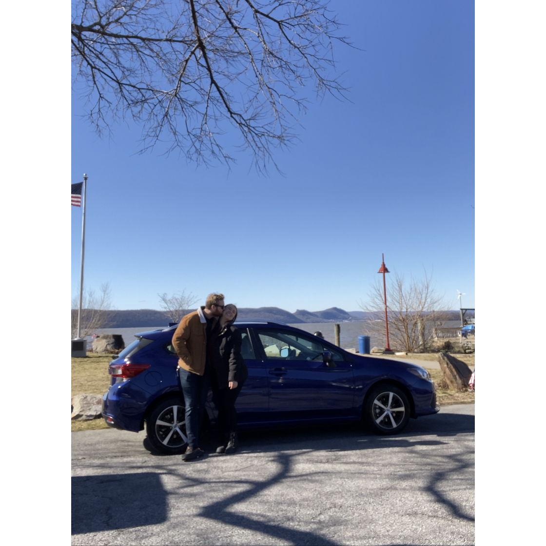 A winter drive with our new car!