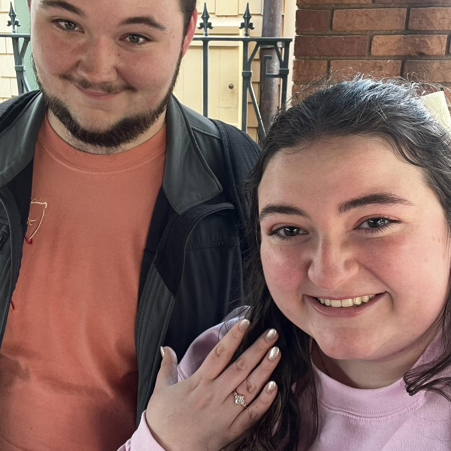 This was in Haunted Mansion's queue while Katelyn was freaking out, on-and-off crying the whole time because Mason had just proposed literally 5 minutes ago.