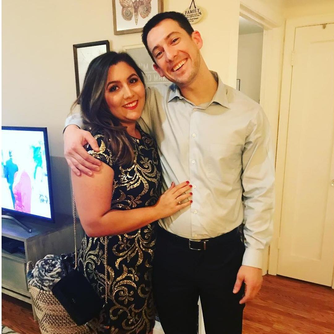 Ready to dance the night away at Gavin's work's holiday party