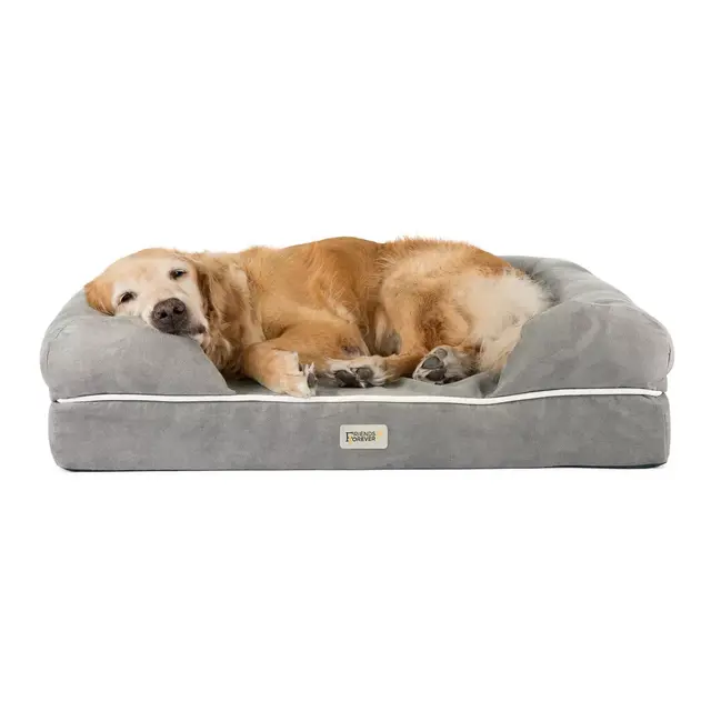 Friends Forever™ Chester XX-Large Orthopedic Memory Foam Dog Couch in Pewter Grey
