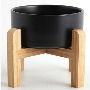 Ceramic Dog Bowl - Large/Black