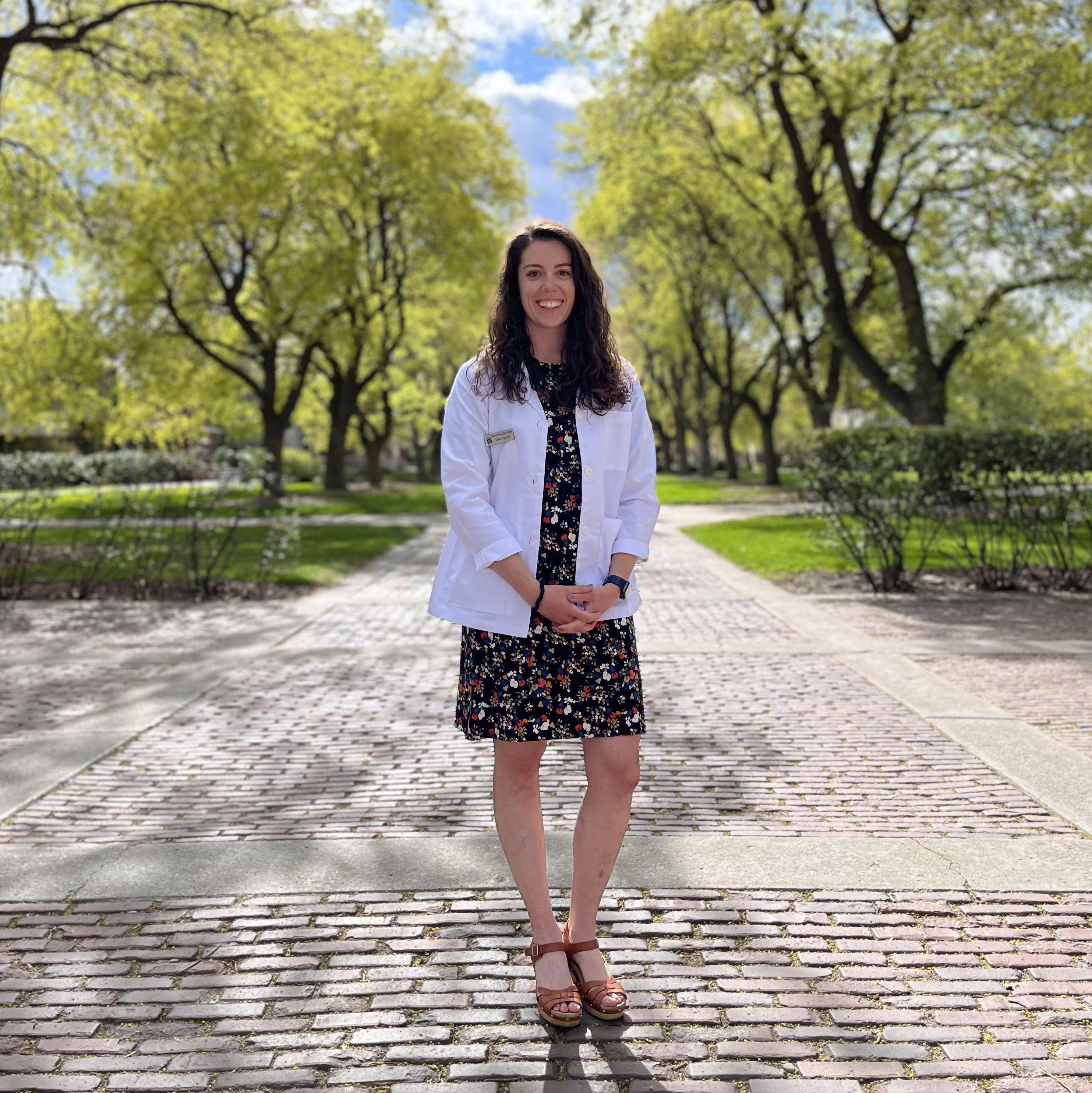 Ursula's white coat ceremony of PT school