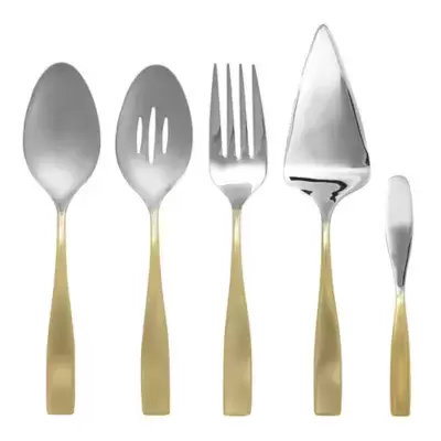 Gourmet Settings Moments Eternity 5-Piece Hostess Set in Gold