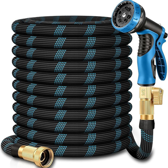 75 ft Flexible Garden Hose - 2026 Upgraded Heavy Duty Water Hoses with 3/4''Solid Fittings,Lightweight,No Kink & Tangle,Puncture Proof Garden Hoses pipe for Yard, Outdoors, Rv