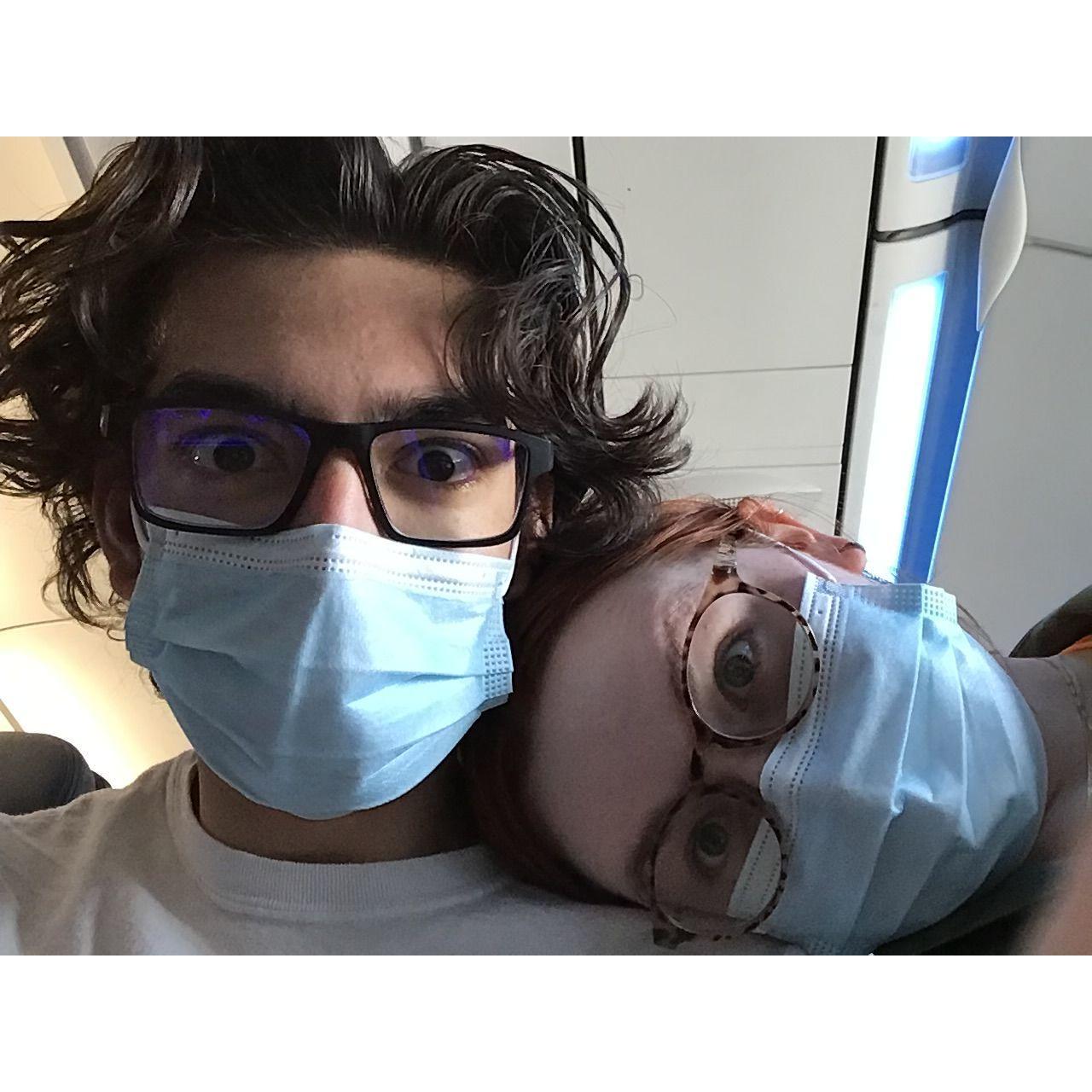 Our first flight together