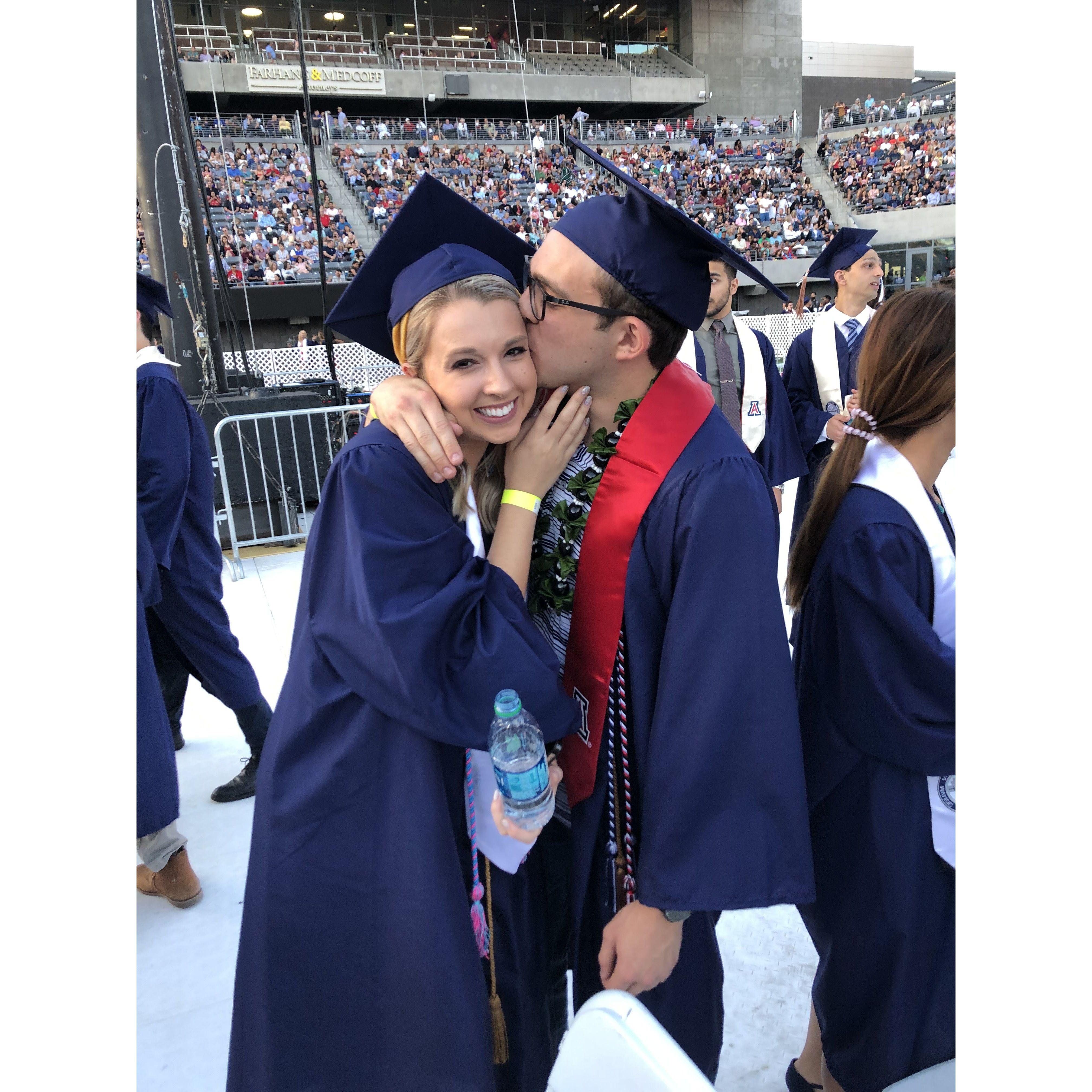 Graduation from the University of Arizona