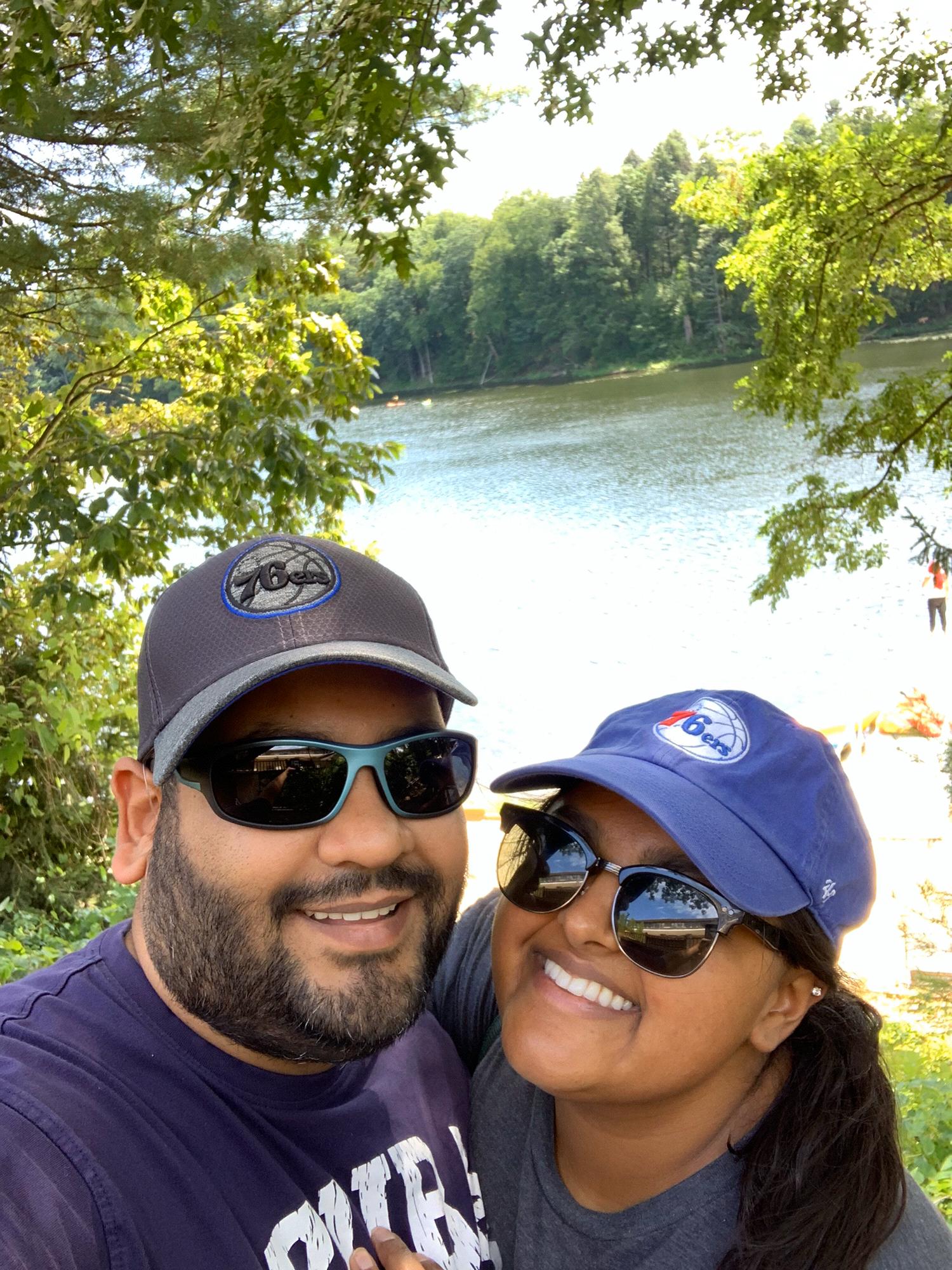 Hiking in the Poconos- Lake Harmony, August 2019