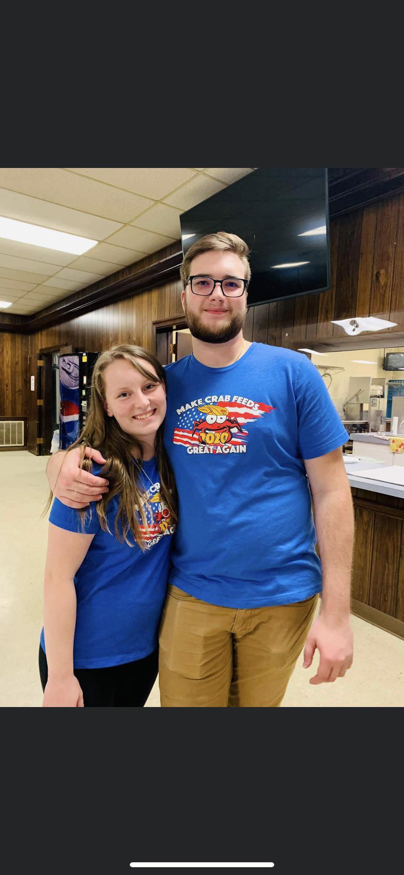 Jacob and Alianna at the Crab Feed that Jacob’s family plans every year to raise money for Olivia’s House.