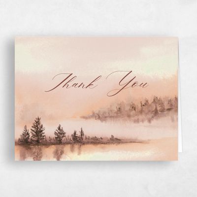 Orange Nautical Wedding Thank You - Colt Landscape