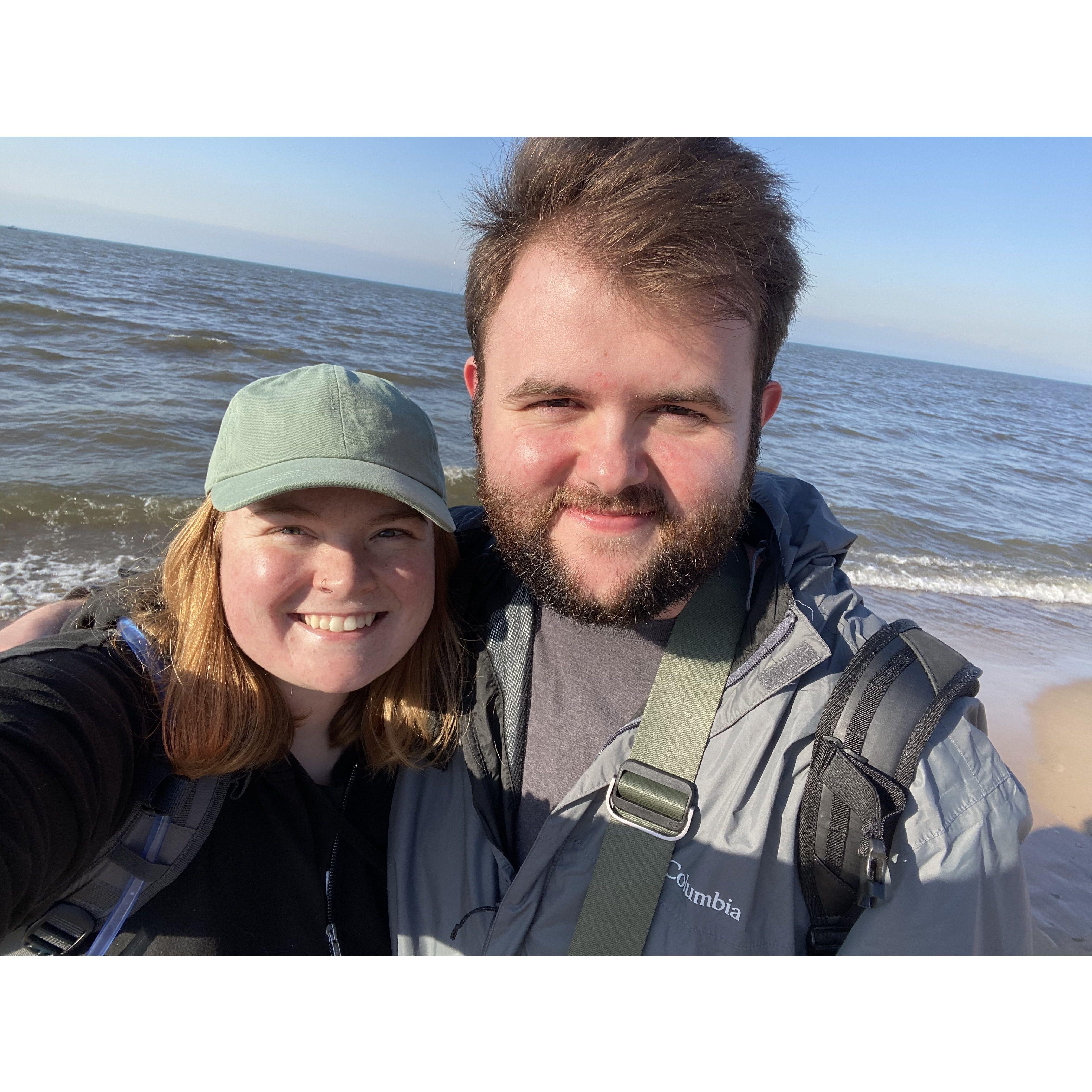 Spring Break 2023 - Hiking at Indiana Dunes National Park. We have a goal to visit every national park in the U.S. This was our first one!