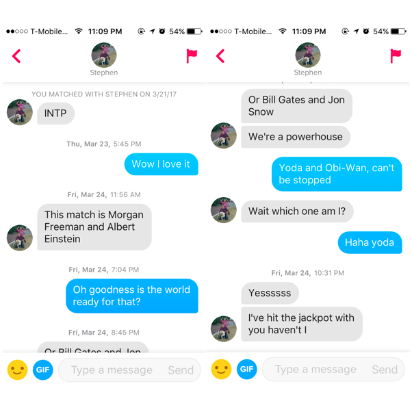 If you didn't know now you know...
Stephen and Maddie met on Tinder