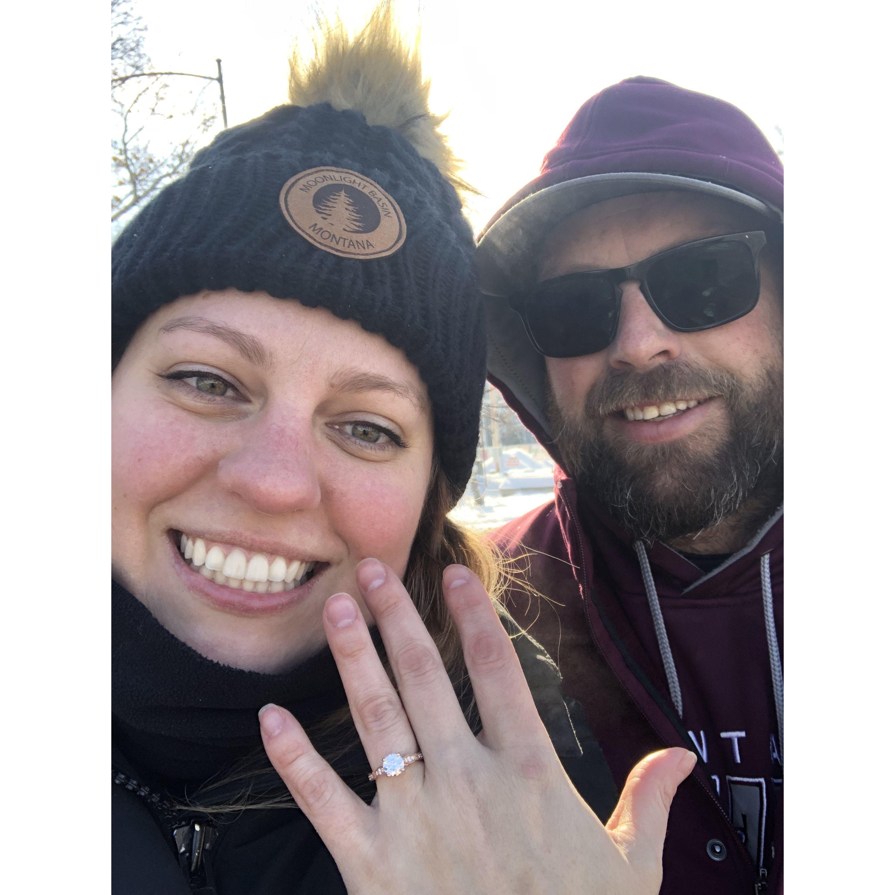 She said yes!