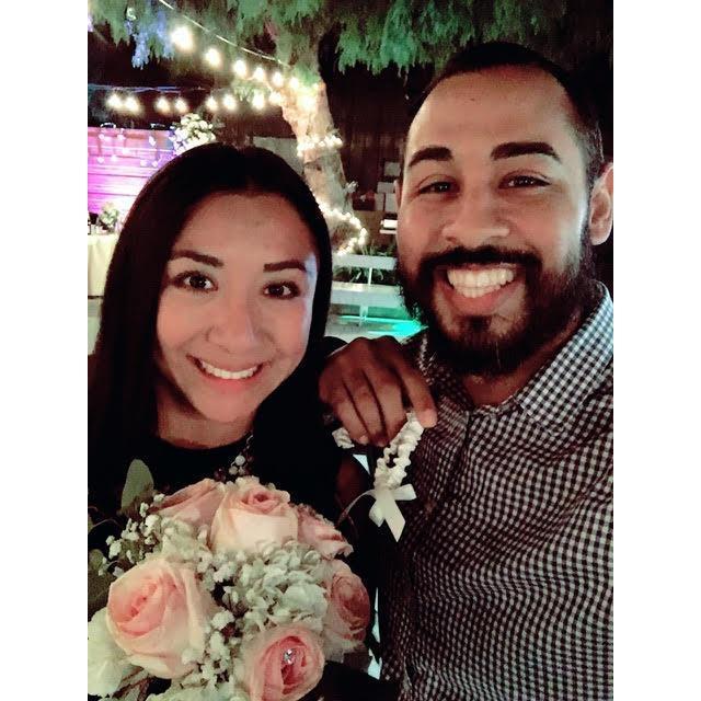 We caught the bouquet and the garter!