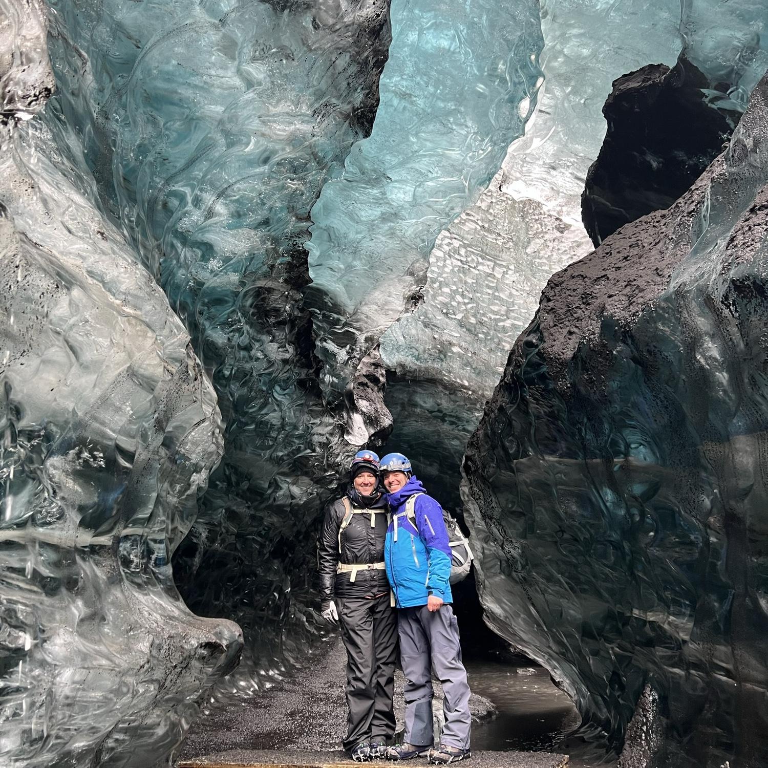 Iceland: Ice cave on a glacier