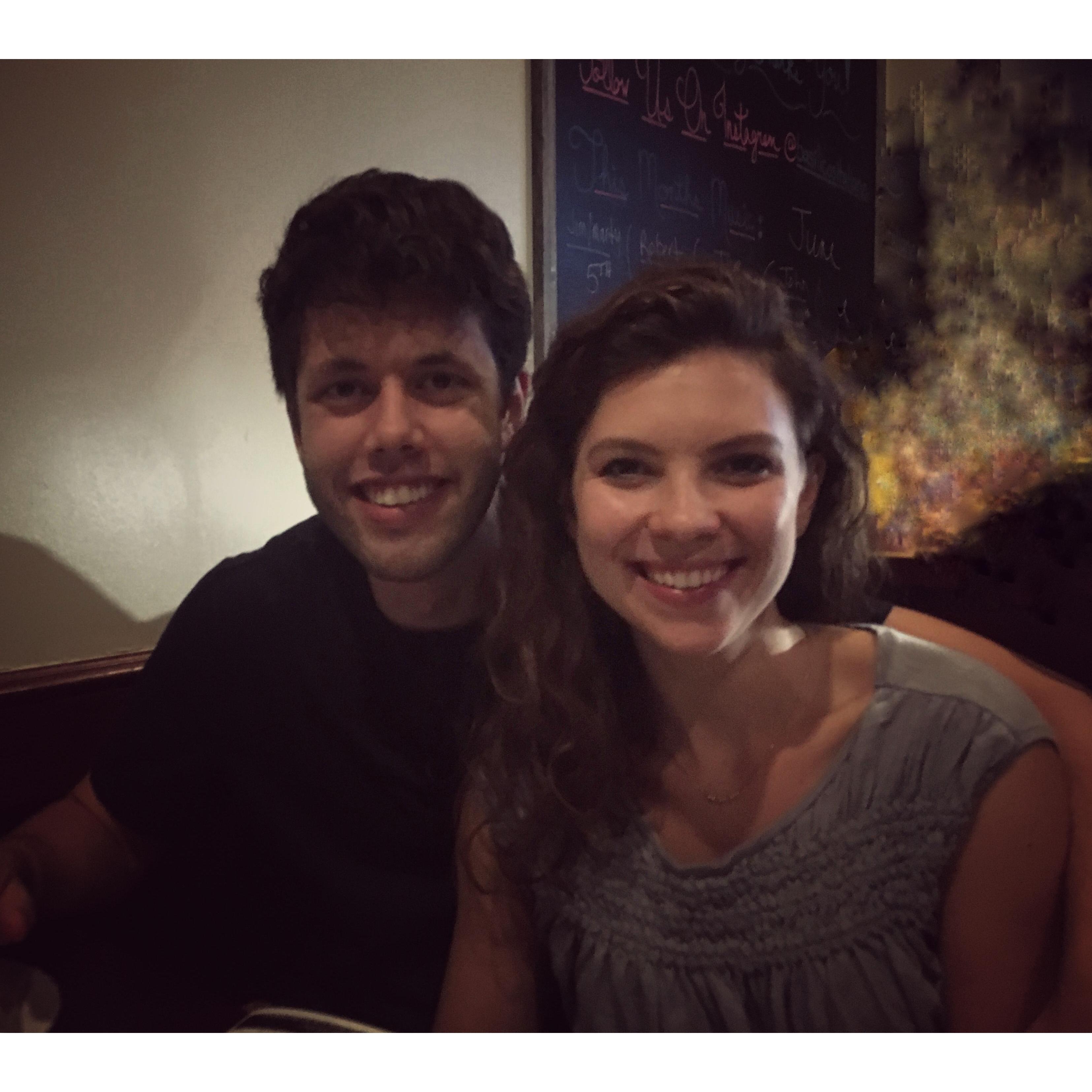 Dinner at our favorite Italian restaurant