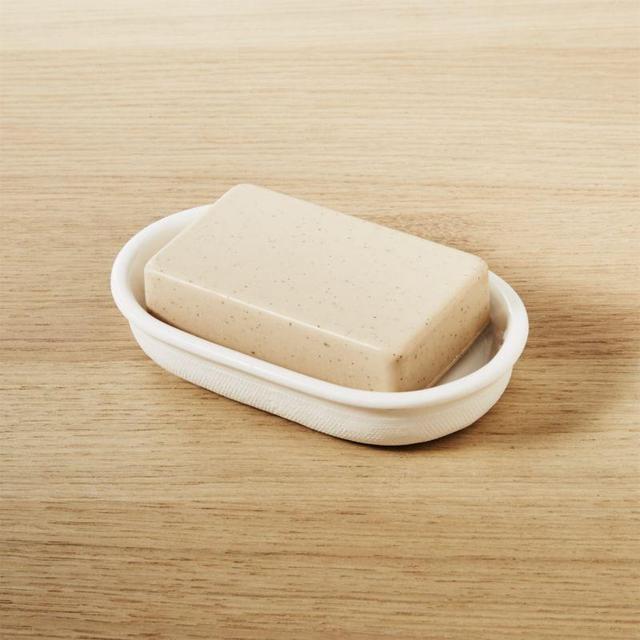 Canvas soap dish