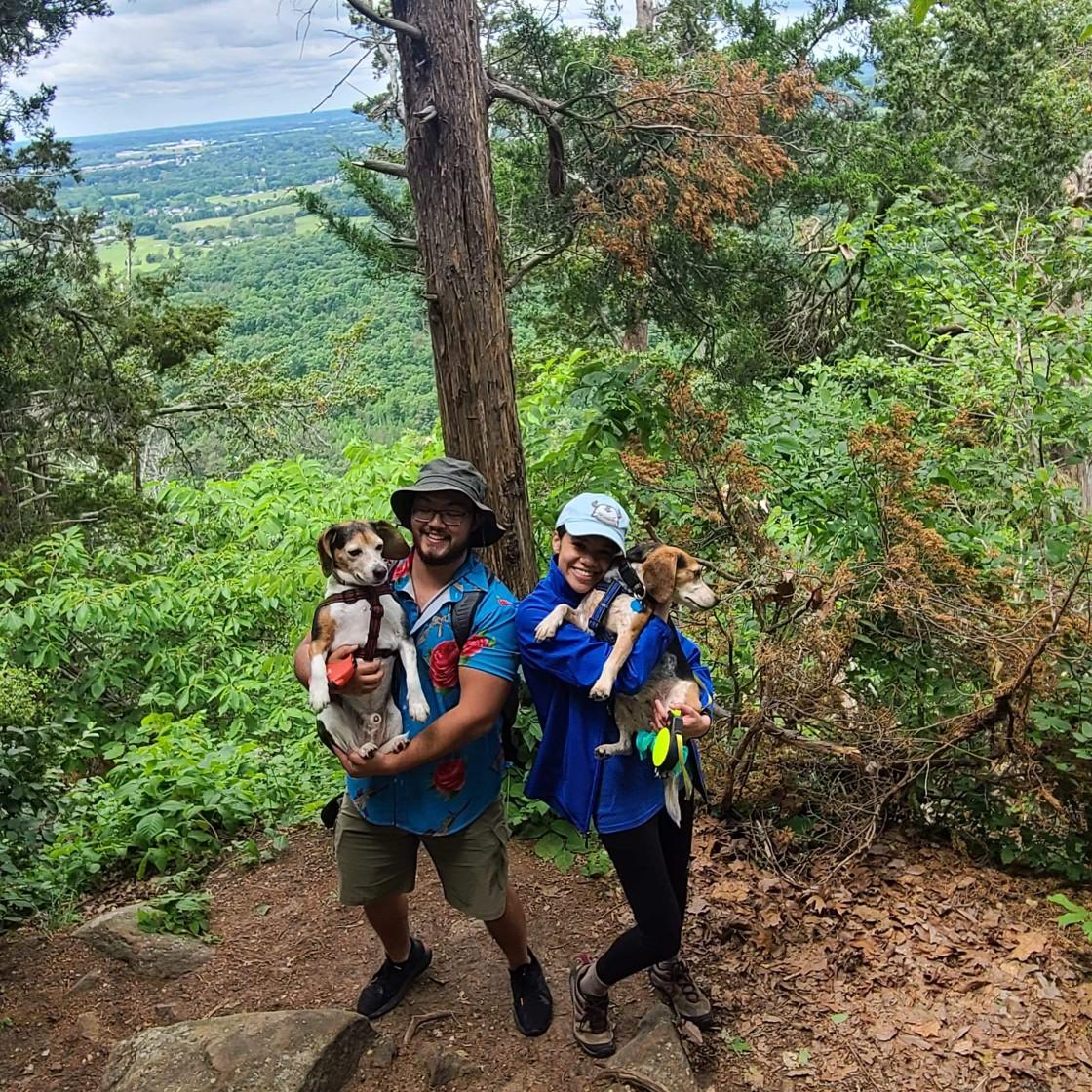 Hiking with the beagles at The Berea Pinnacles Spring 2021