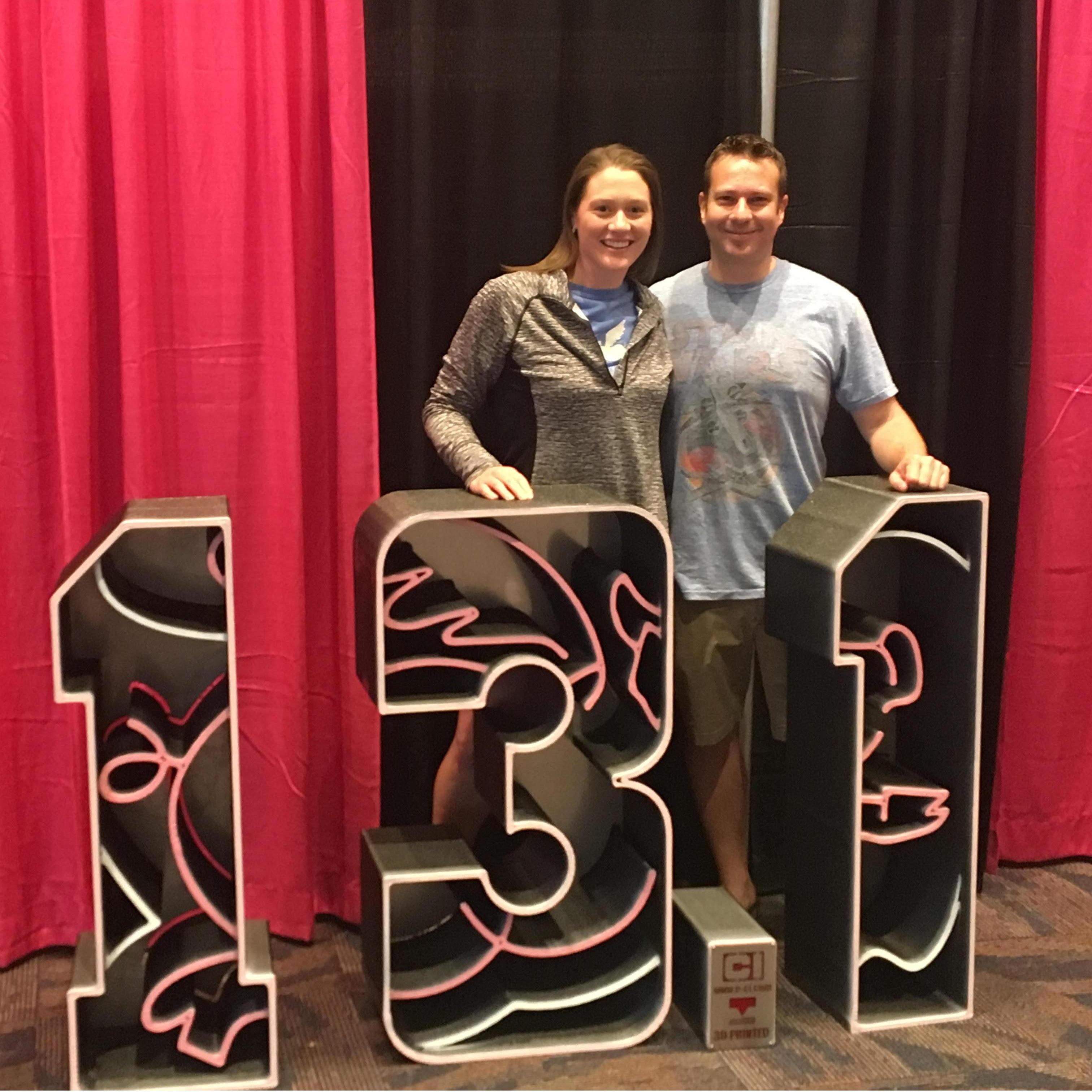 Our first 1/2 Marathon. The Flying Pig.