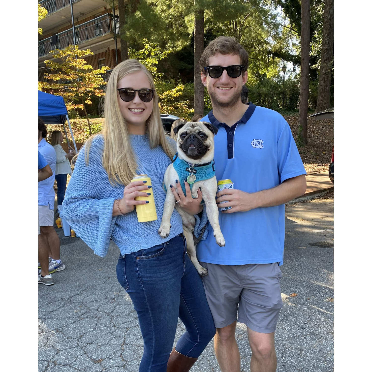 UNC tailgate with Archie - Oct 2021