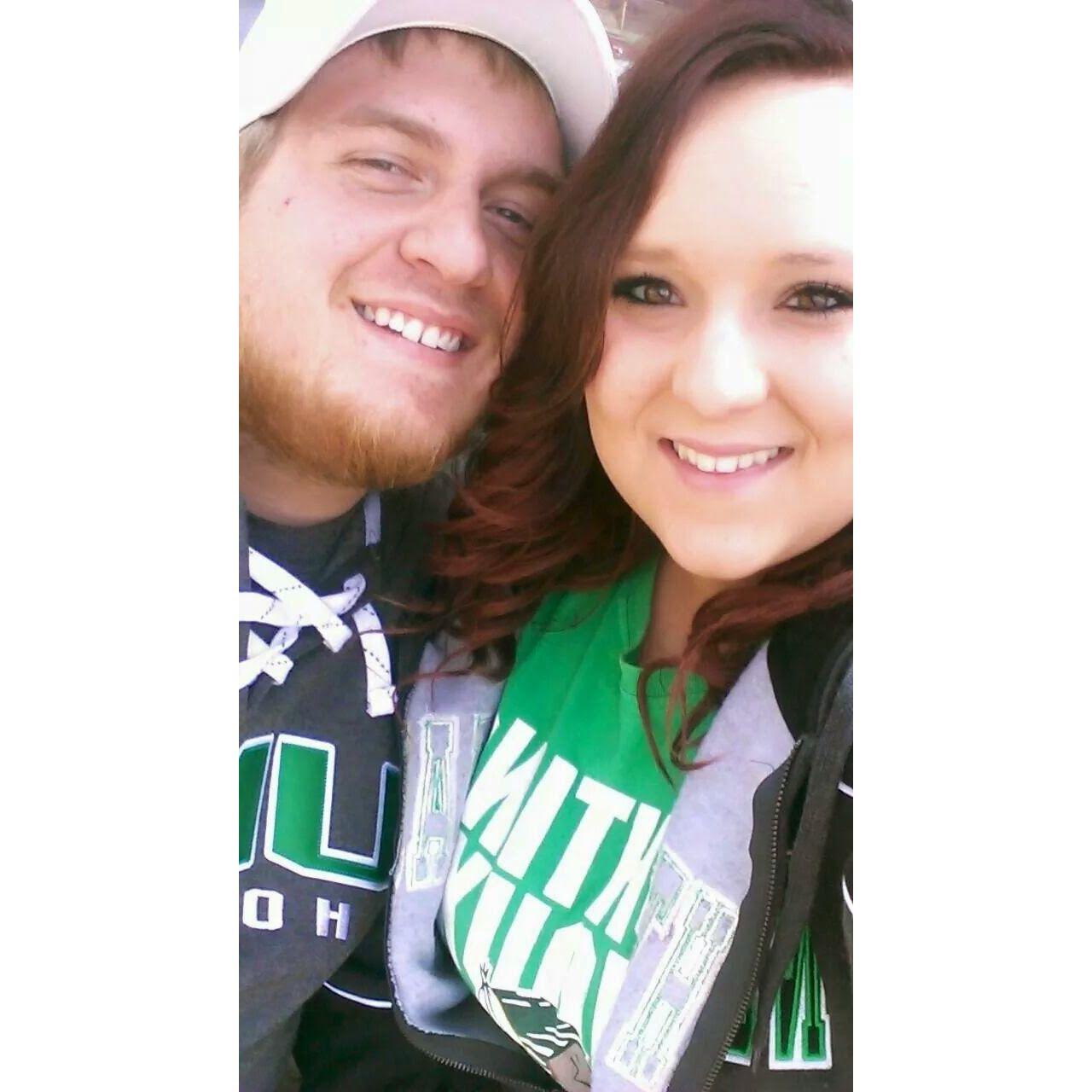 Our first hockey game together... GO SIOUX!!