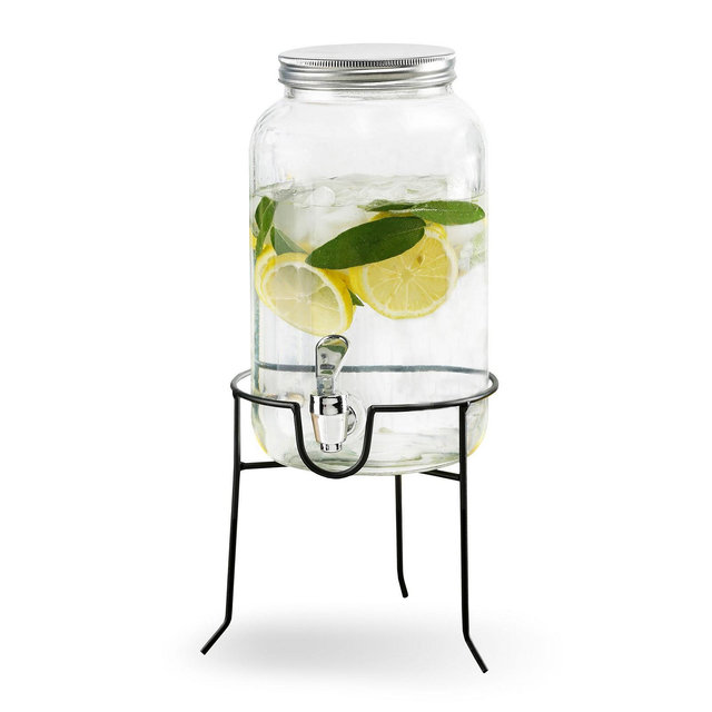 Style Setter Orchard Hill 1 Gallon Beverage Dispenser with Wire Stand