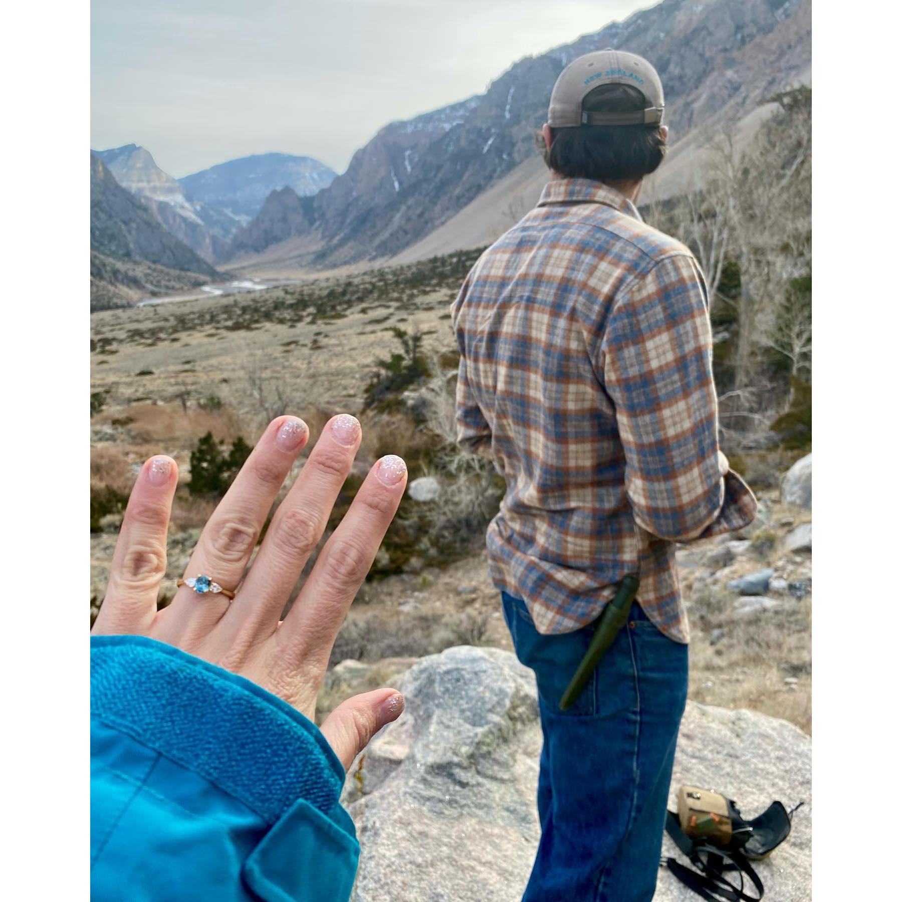 Engaged on a hike in Wyoming! March 2022 <3