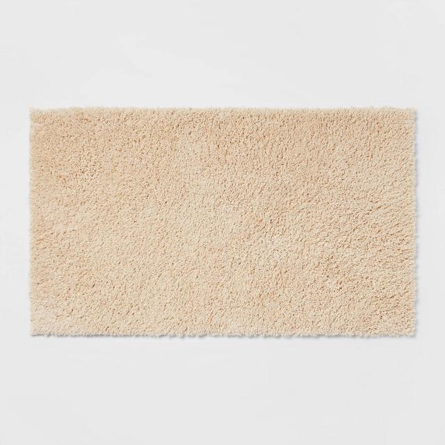 20"x34" Antimicrobial Bath Rug Tan - Total Fresh