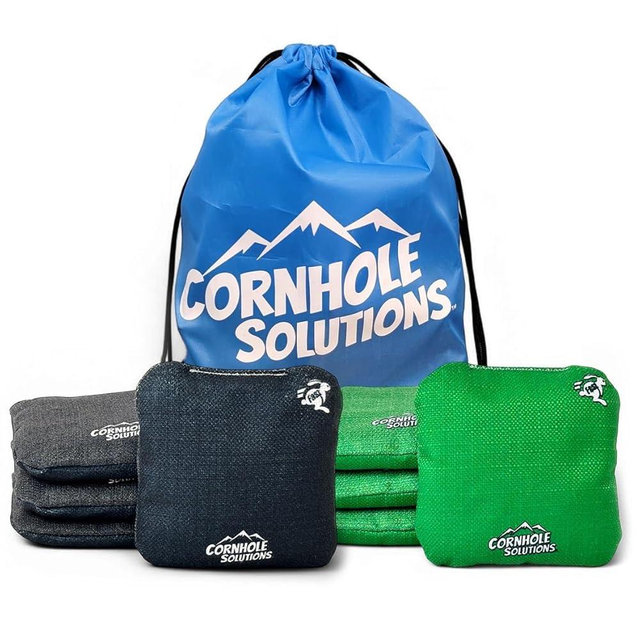 Cornhole Solutions Cornhole Bags Set of 8 – Regulation Pro Style 6x6 – Resin Filled + Tote Bag