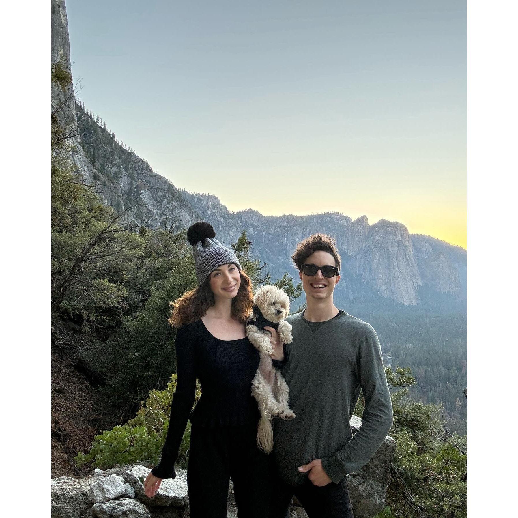 There's a 50% chance we will be in nature somewhere at any given time. Follow us to nature for our wedding!