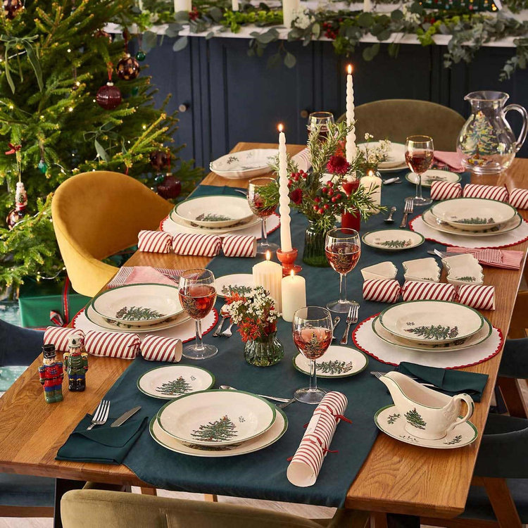 Spode, Christmas Tree Salad Plate, Set of 4 | Zola