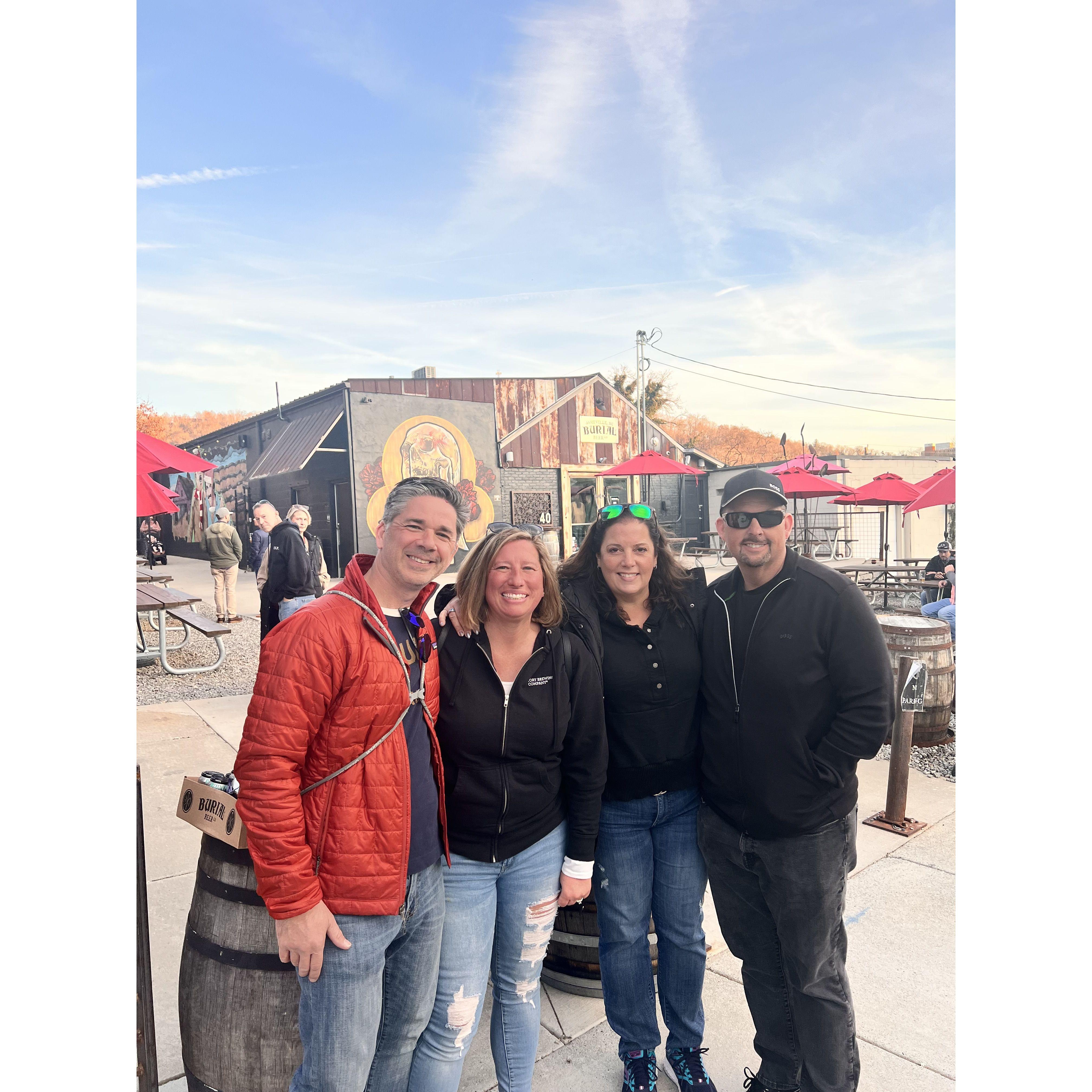 Thanksgiving and Brewing hopping in Asheville, 2023