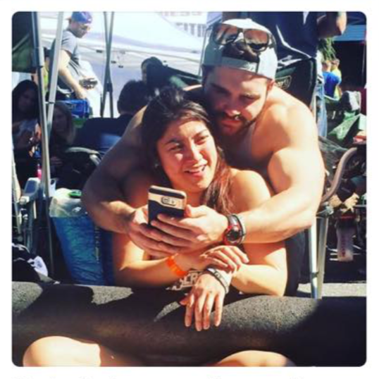 We share a love for fitness - first time showing PDA in public