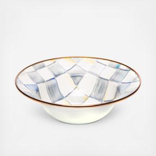 Sterling Check Enamel Breakfast Bowl