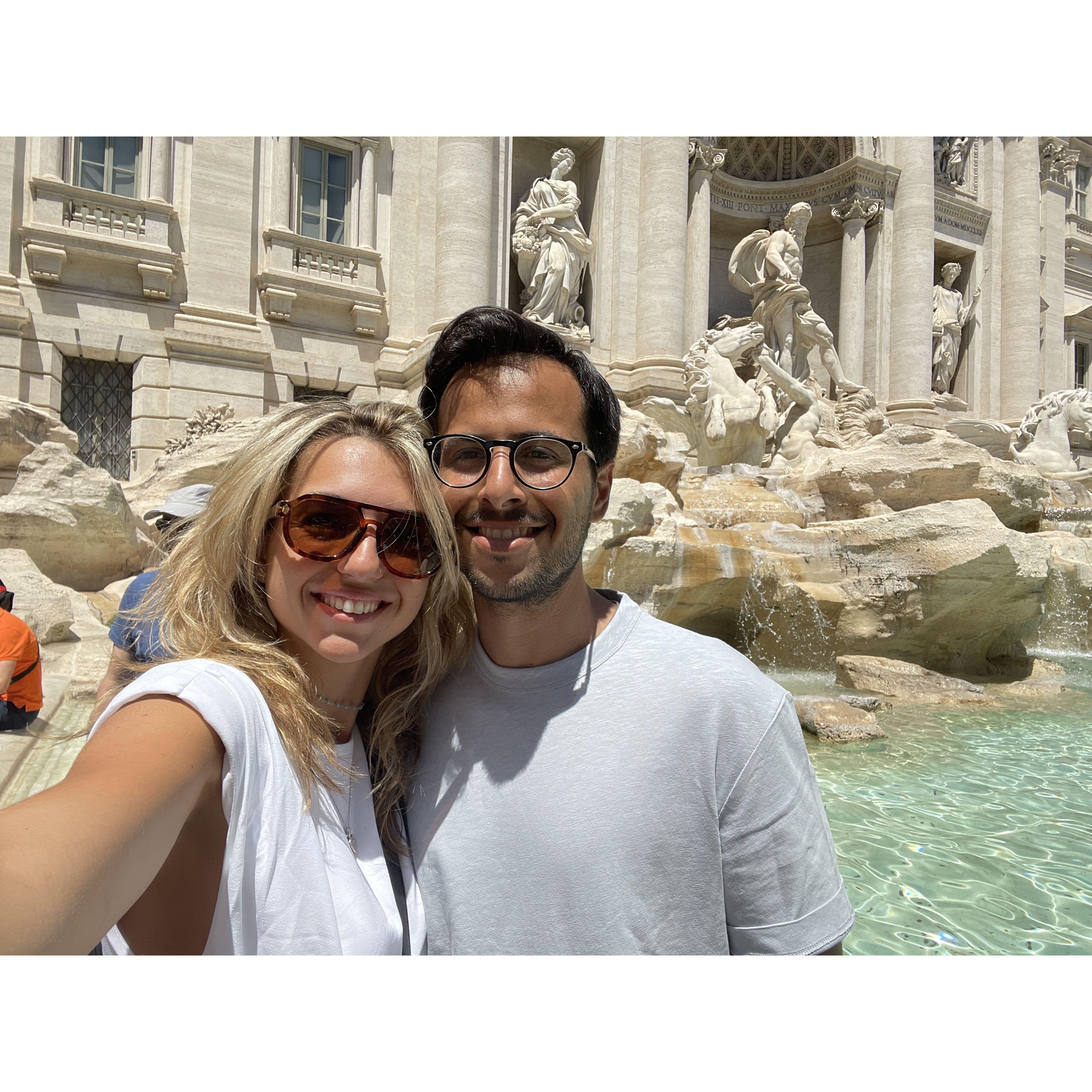 Fontana di Trevi making our wishes...