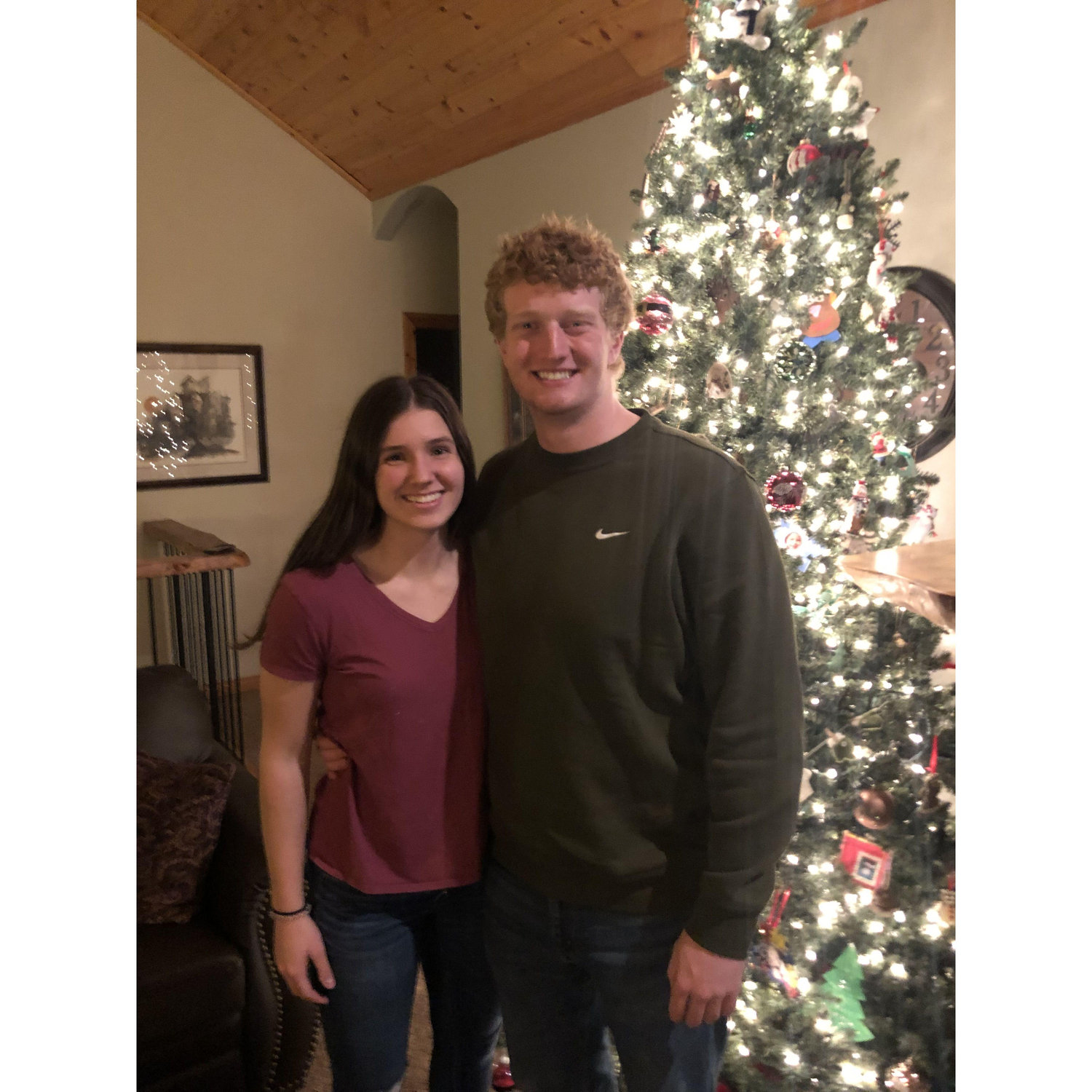 Our first Christmas together.