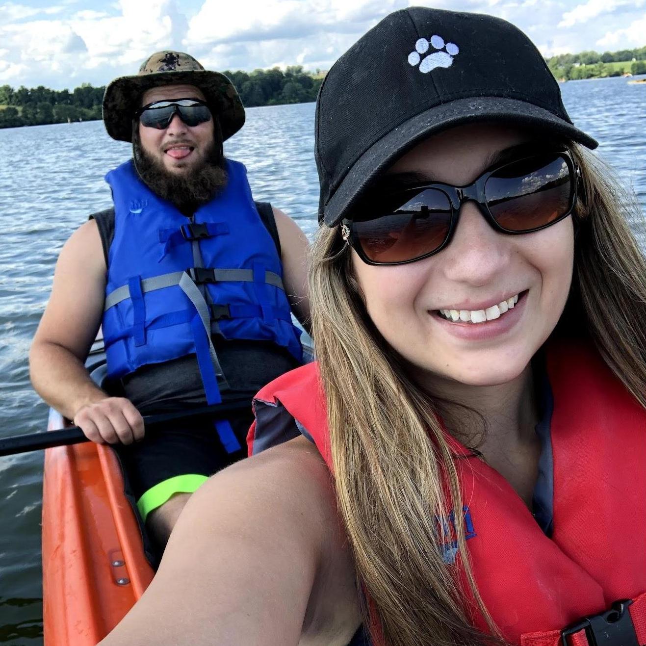 Both our first time Kayaking