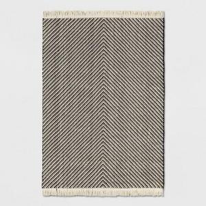 Black/White Chevron Area Rug 5'x7' - Project 62™