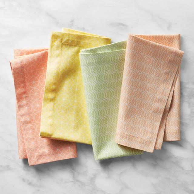 Citron Geo Napkins, Set of 4