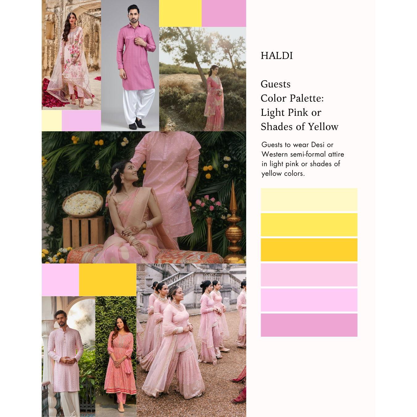 Haldi Dress Code