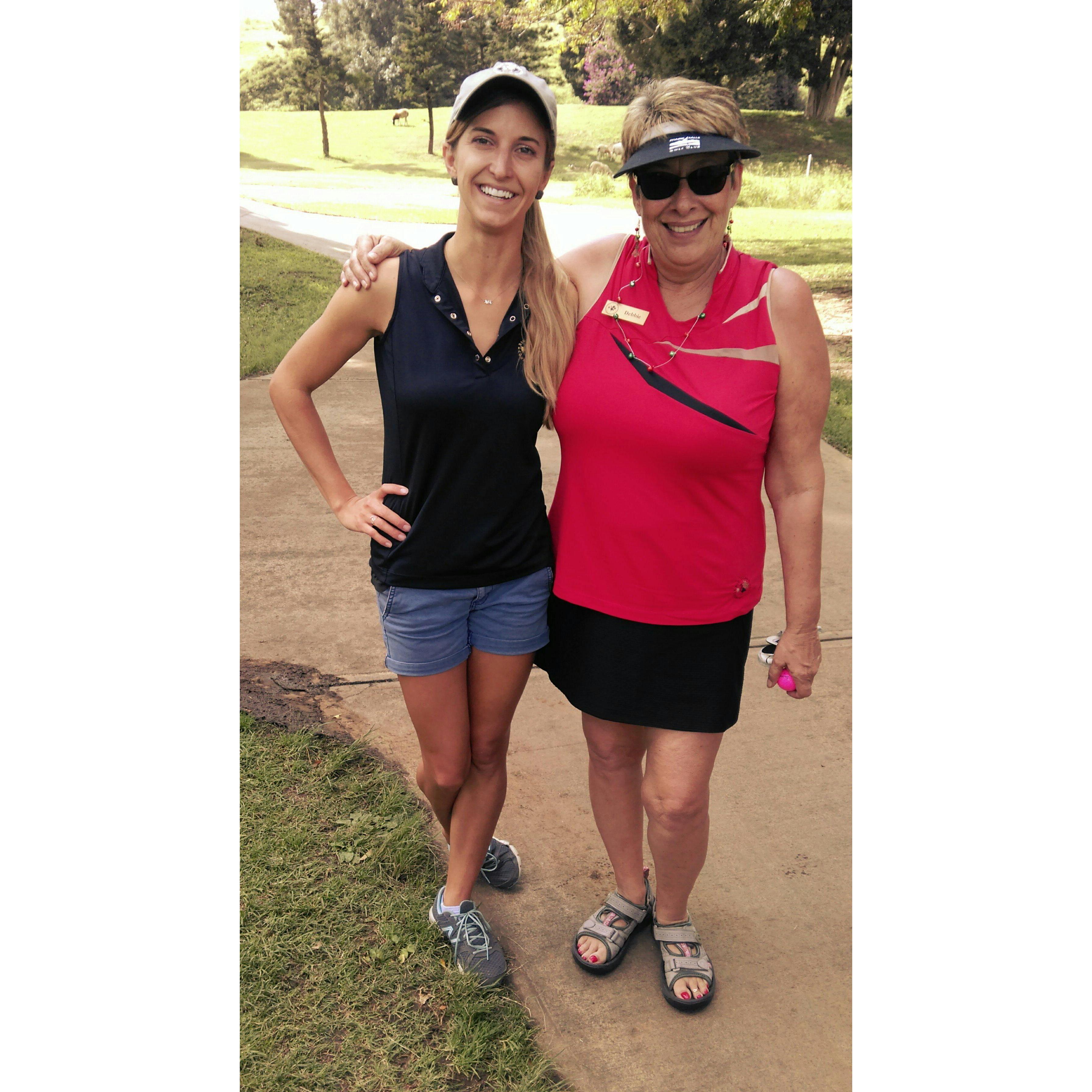 Our former golf course supervisor Debbie, the link that brought us together :)