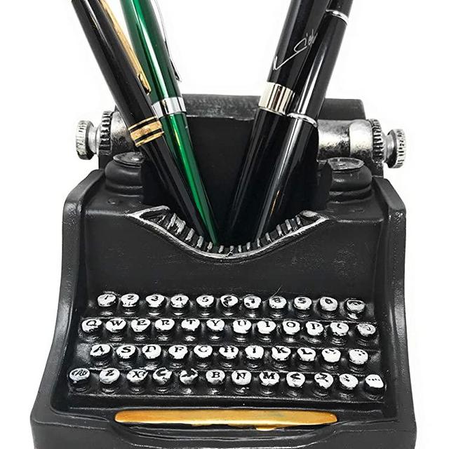 Retro/Shabby Chic/Vintage Typewriter Pencil Holder for Desk/Desk Organizer for Writer's Desk