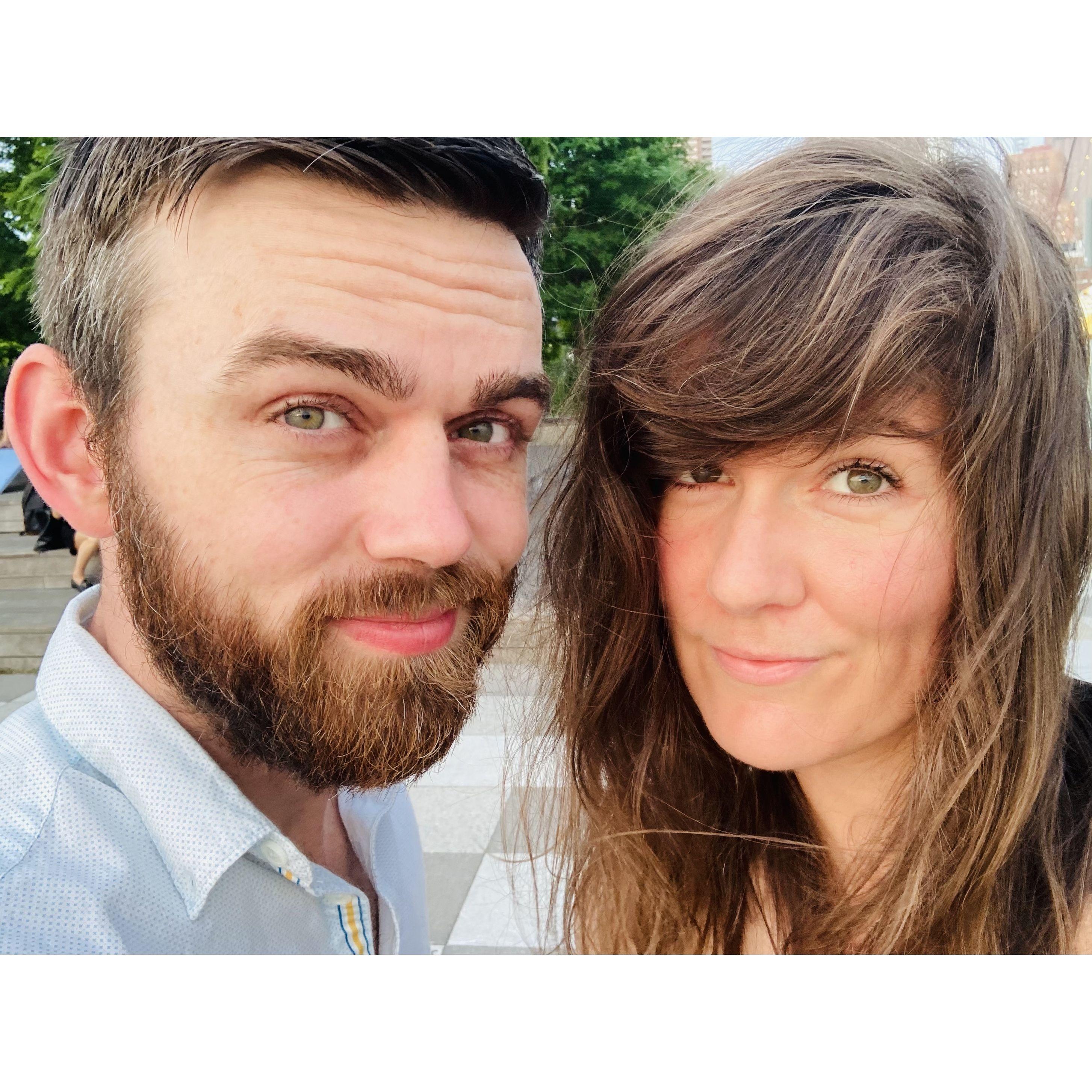 When you know, you know. 
First anniversary of our first (8-hours-long) date in Central Park.