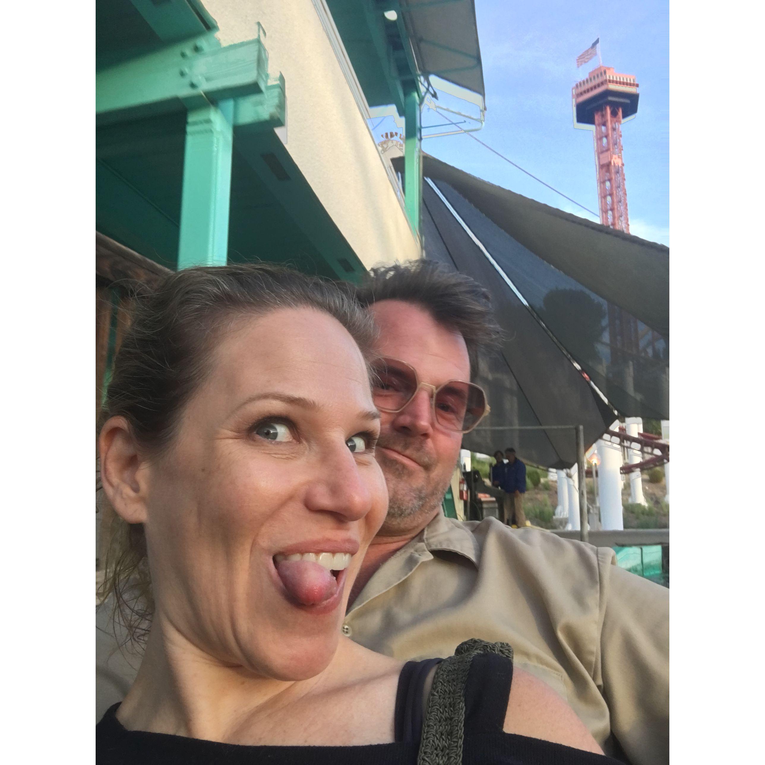 Felise's birthday trip to Magic Mountain and Red Lobster for dinner and McConnell's ice cream for desert!