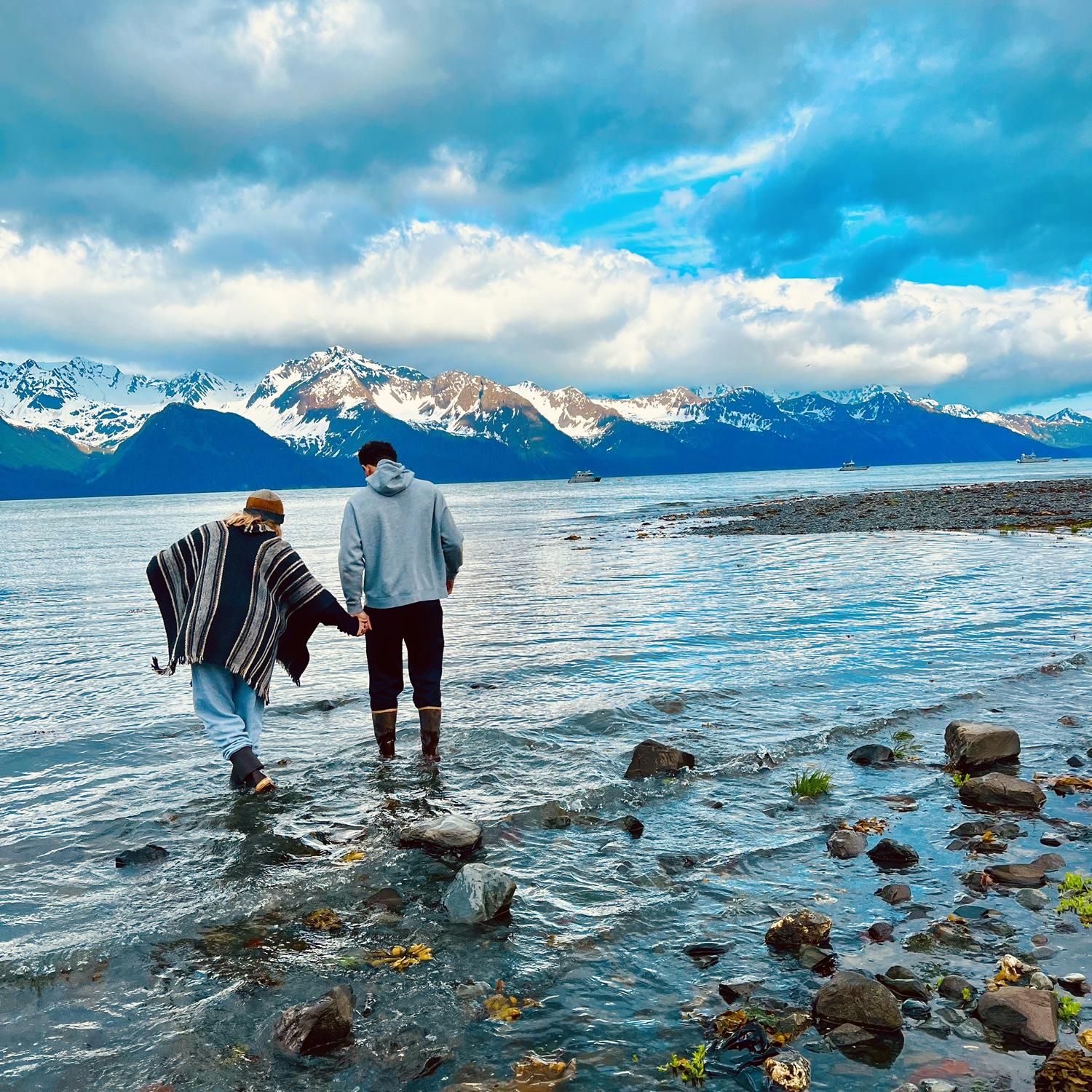 Camping is one of the couples favorite things to do! This photo was taken in Seward on a weekend getaway.