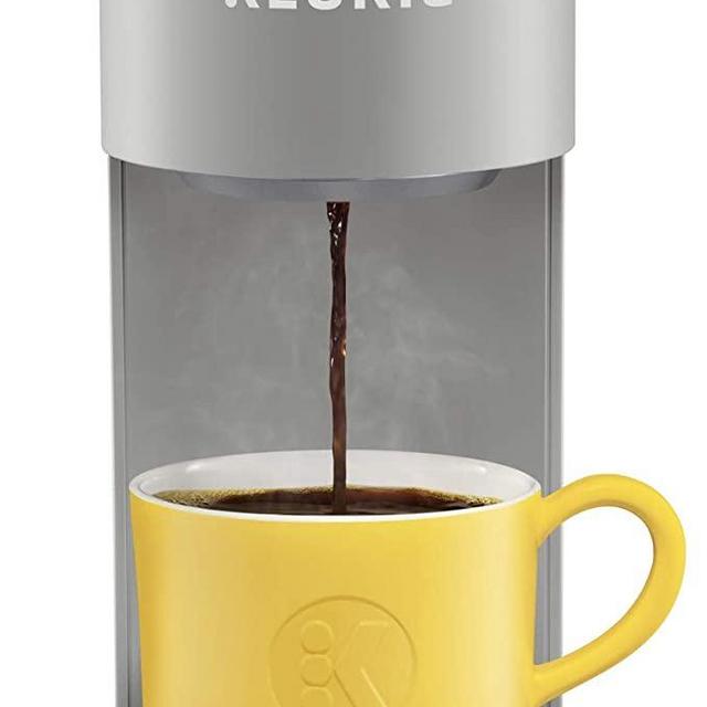 Keurig K-Mini Plus Coffee Maker, Single Serve K-Cup Pod Coffee Brewer, Comes With 6 to 12 Oz. Brew Size, K-Cup Pod Storage, and Travel Mug Friendly, Studio Gray