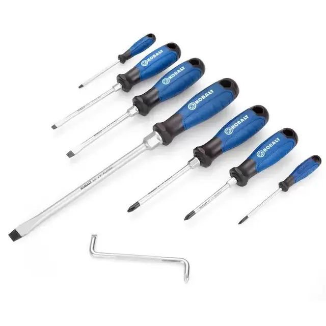 Kobalt 8-Piece Plastic Handle Magnetic Multi-Bit Screwdriver Set