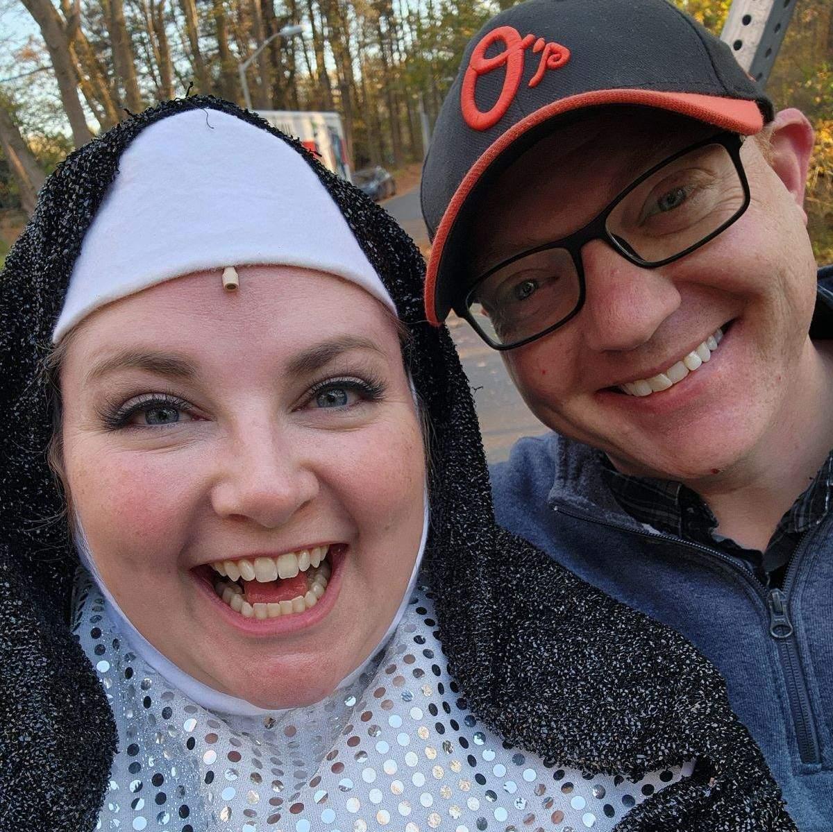 After the final Sister Act show (when we're allowed to take pictures in our costumes)