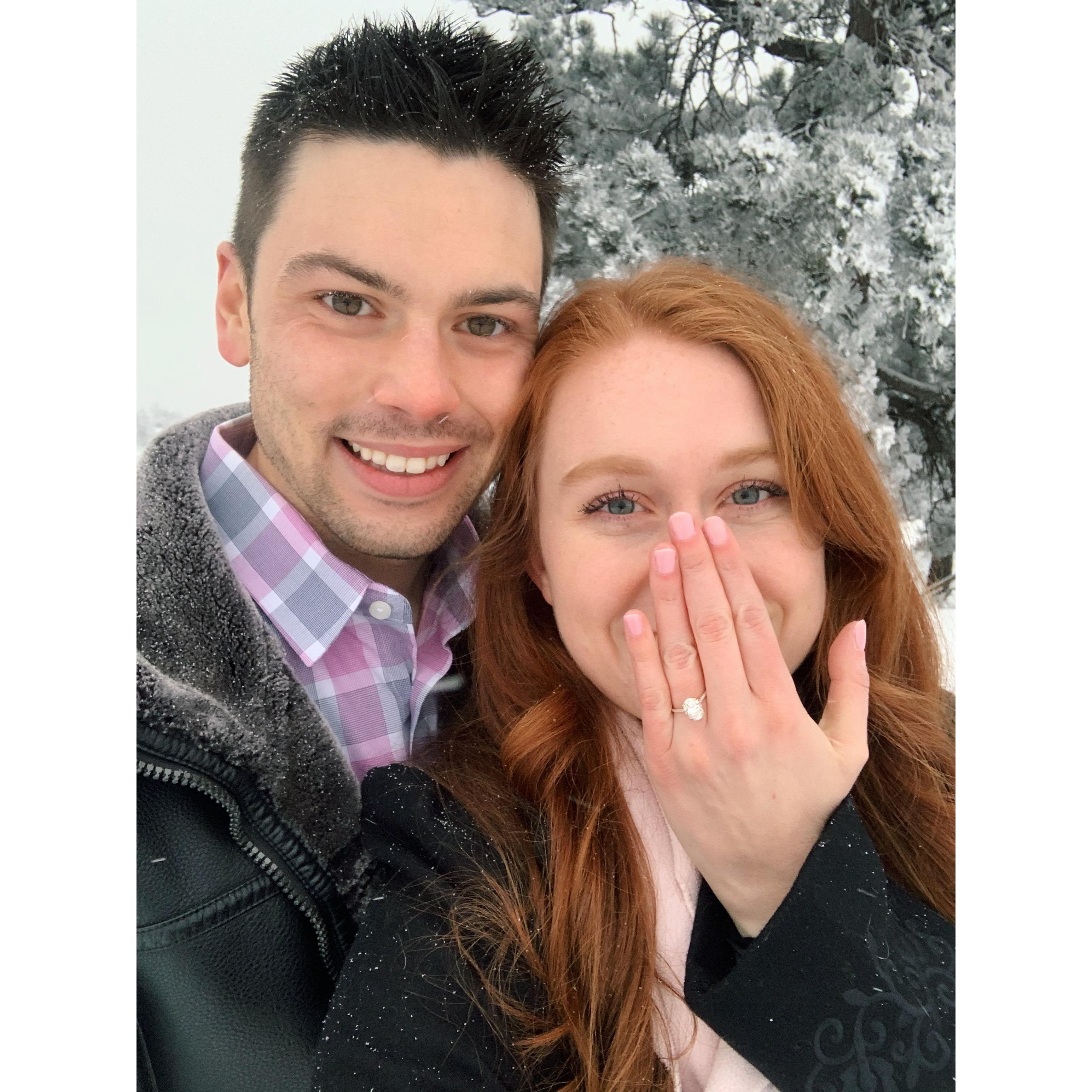 Freezing, but elated.