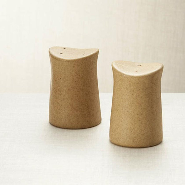Salt and Pepper Shakers, Elements Gold Glaze